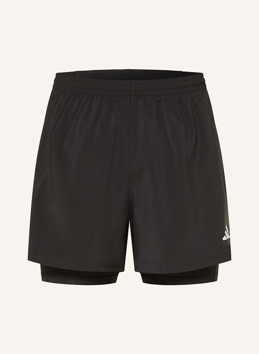 adidas 2-in-1 running shorts OWN THE RUN CLIMACOOL in black