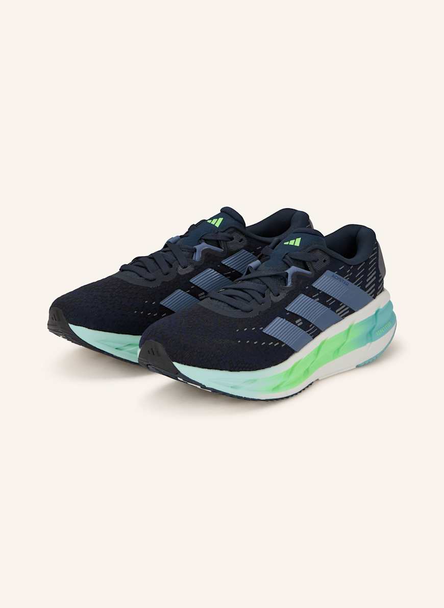 adidas ADISTAR 4 running shoes in black / dark blue / turquoise