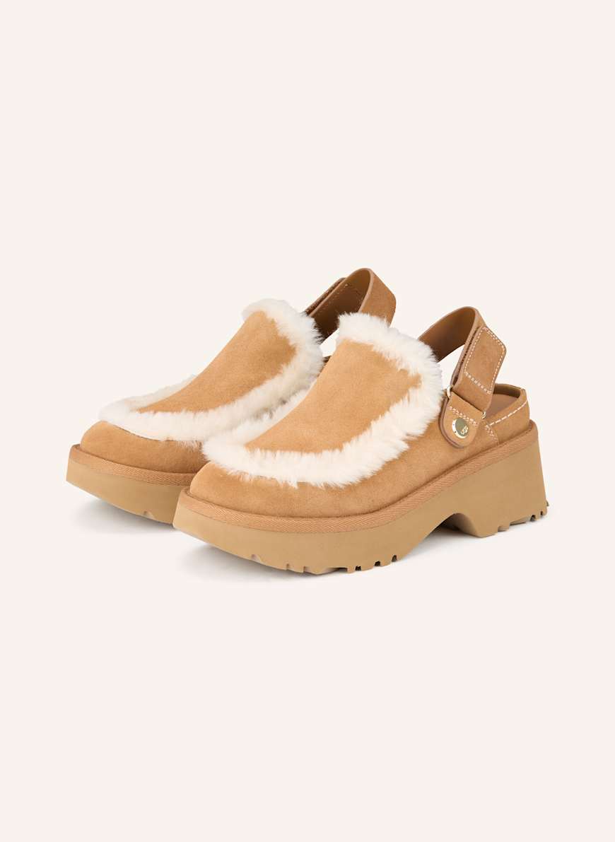 UGG Plateau-Mules ESMEE CLOG in camel / creme
