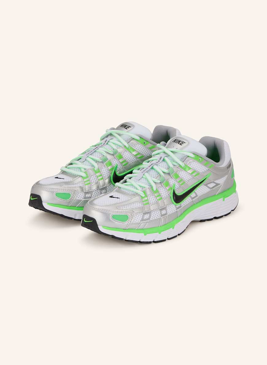 Nike Baskets P-6000 SE en blanc/ vert fluo/ noir