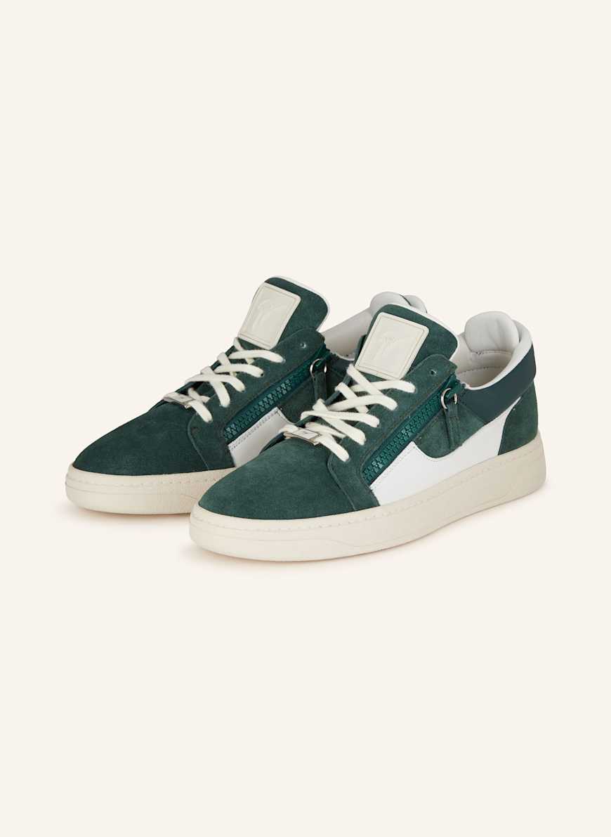 GIUSEPPE ZANOTTI DESIGN Sneakers in dark green / white