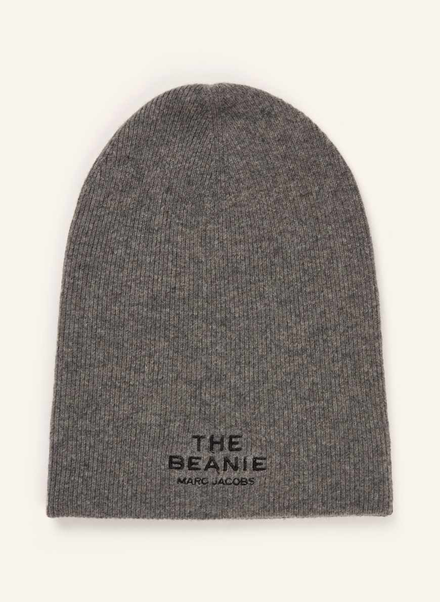 新品 Marc Jacobs カシミヤBeanie Jacobs MARC JACOBS THE BEANIE cap in gray