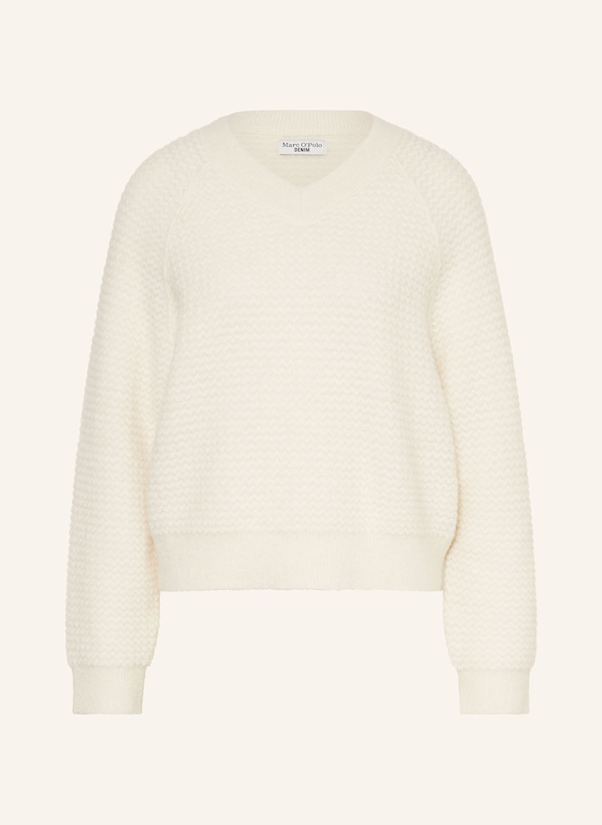 Marc O'Polo DENIM Pullover mit Alpaka in weiss