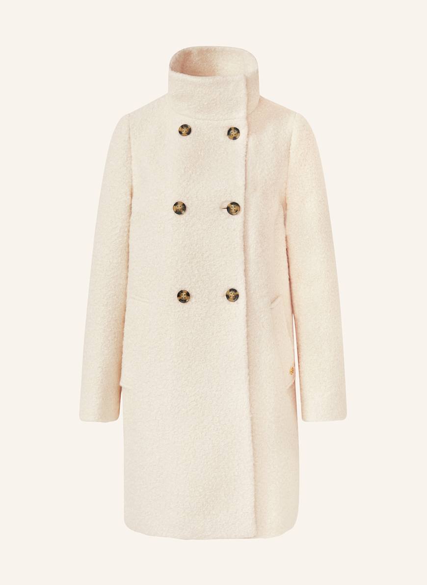 BLACK LABEL Teddy fur coat in white