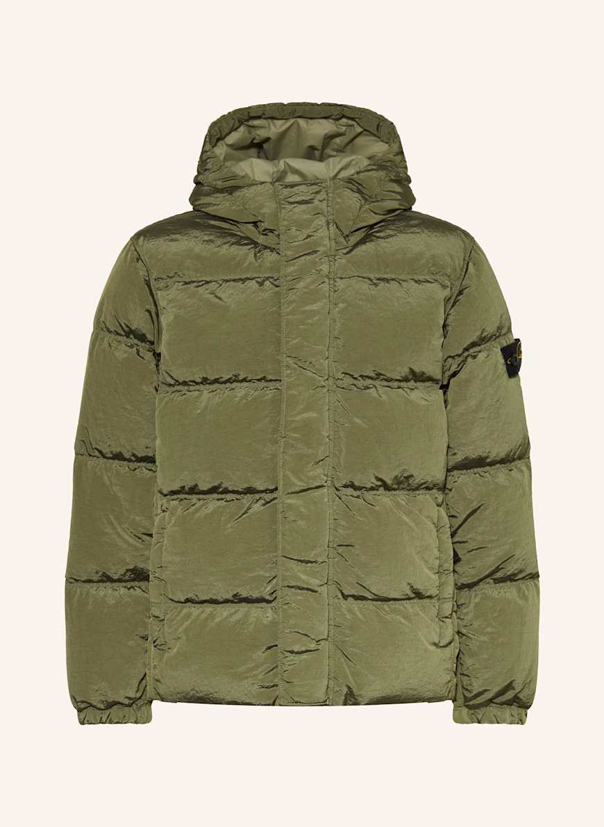 STONE ISLAND JUNIOR Down jacket in green