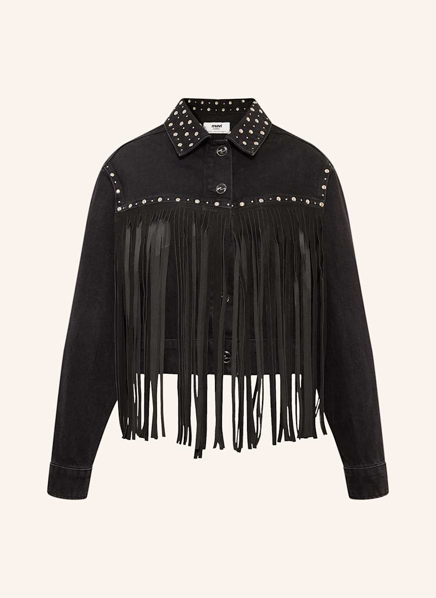 mavi Jeansjacke JENNA mit Nieten in schwarz