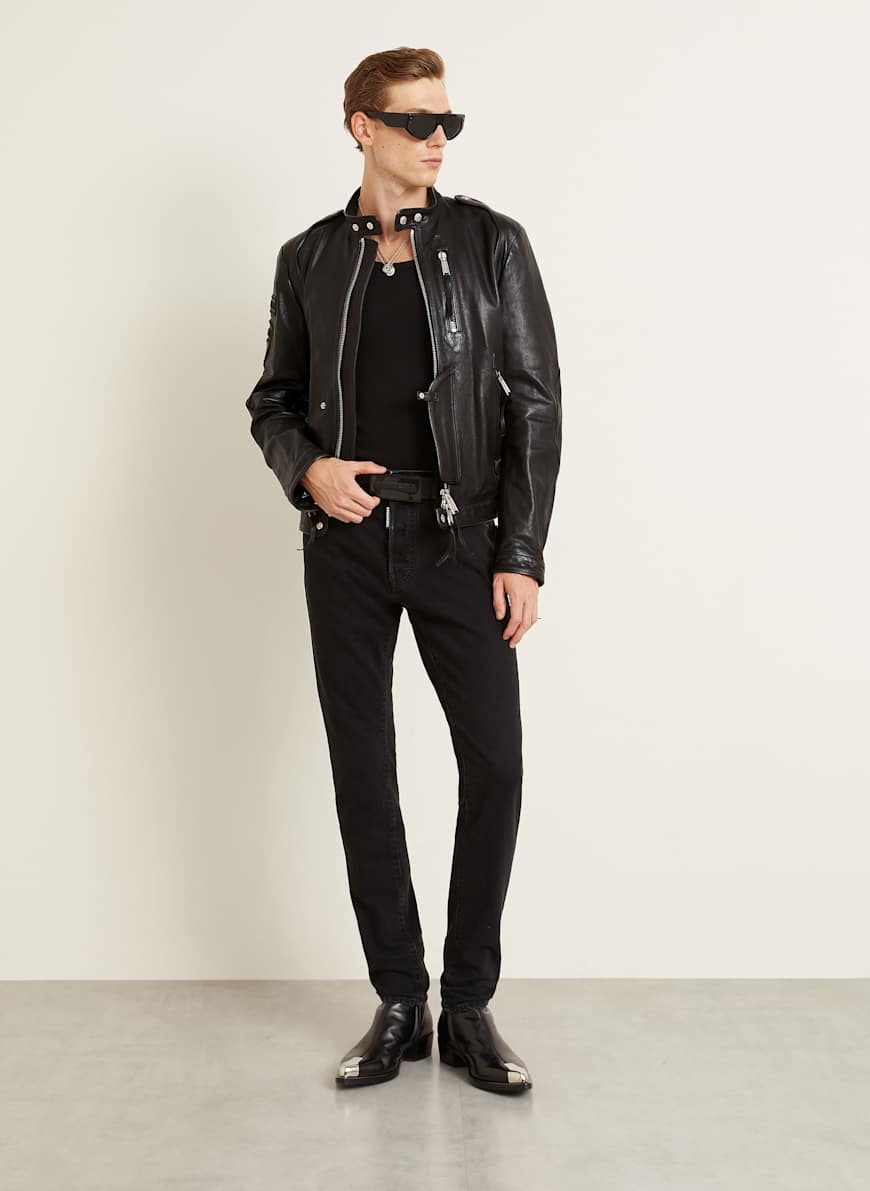 DSQUARED2 Leather jacket in black