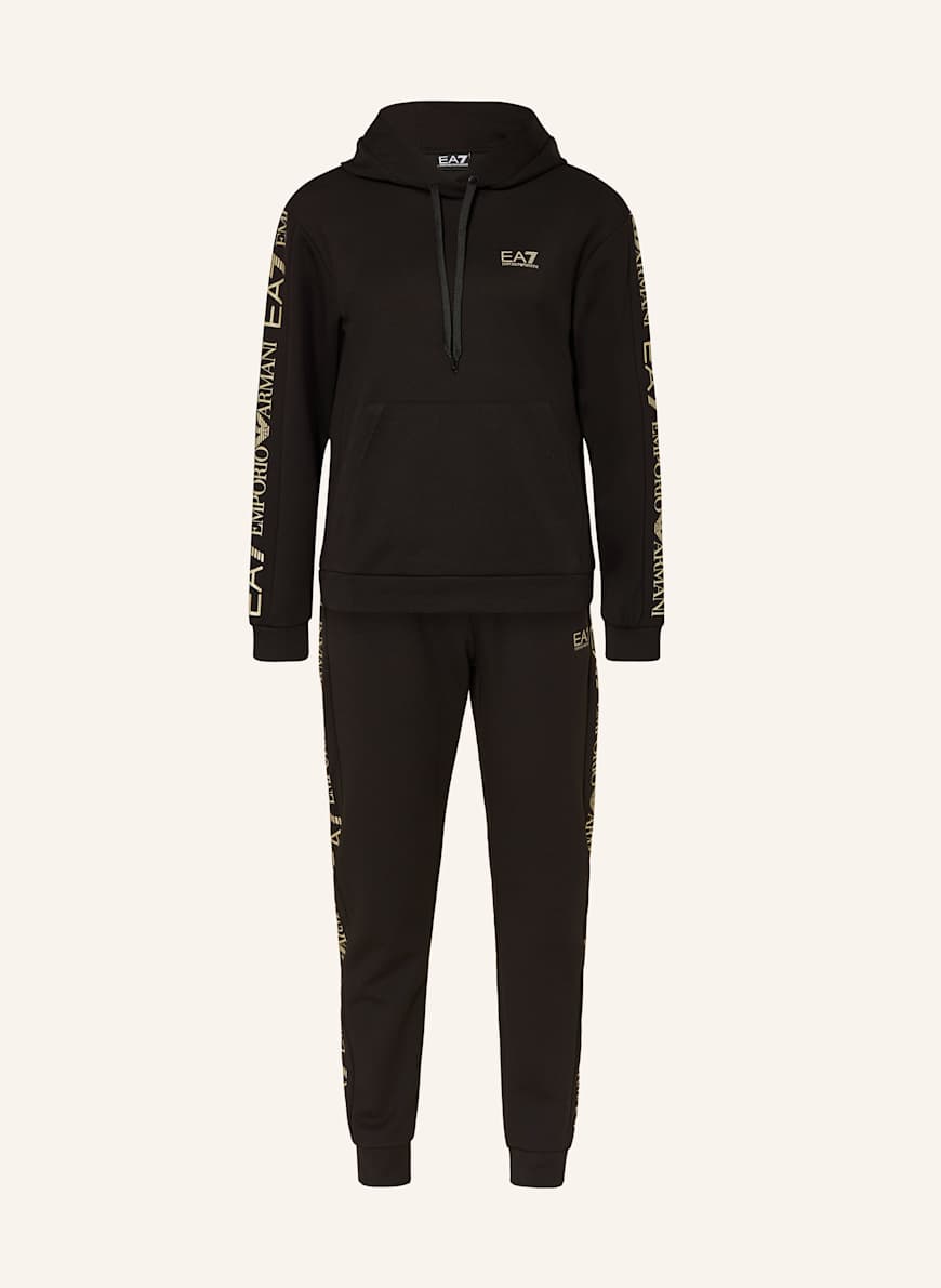 EA7 Emporio Armani Trainingspak met labelprint in marineblauw online