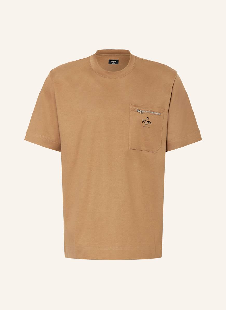 FENDI ブラウン Tシャツ sizeS 美品 FENDI T-shirt in brown