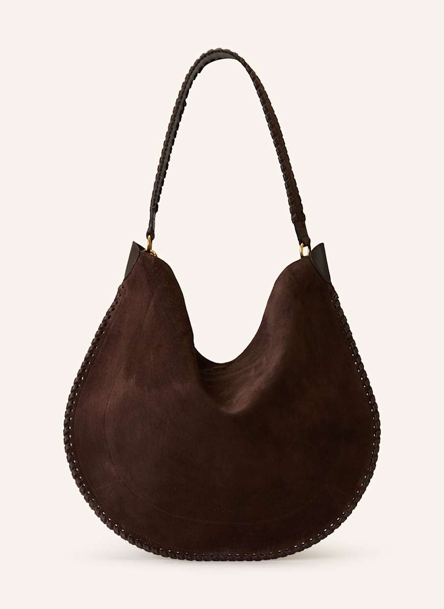 ISABEL MARANT Beuteltasche OSKAN: DUNKELBRAUN