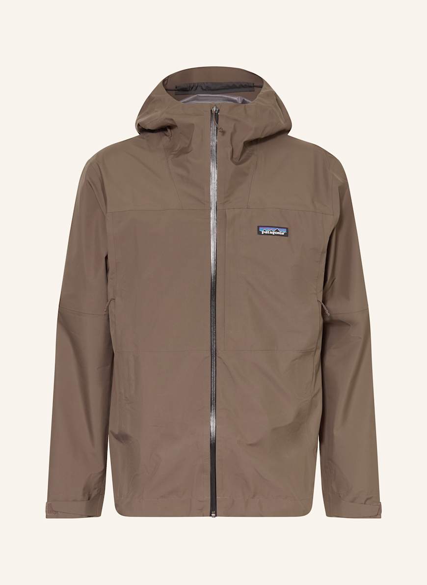 patagonia Rain jacket BOULDER FORK RAIN in dark brown