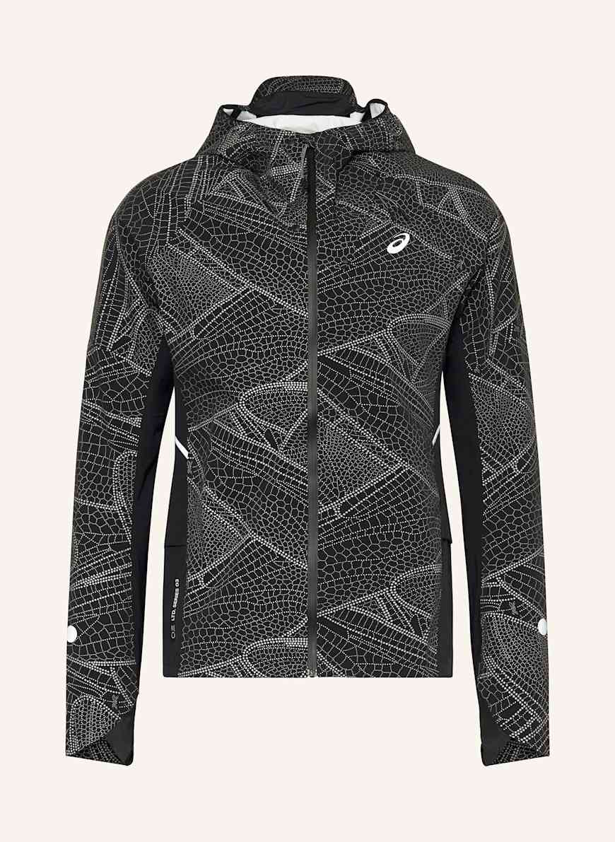 ASICS LIMITED SERIES LITE-SHOW running jacket in black / light gray