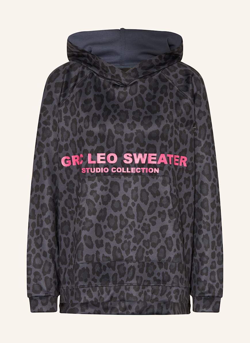 Oversize Hoodie Pullover Dunkelgrau Damen Grace Oversized