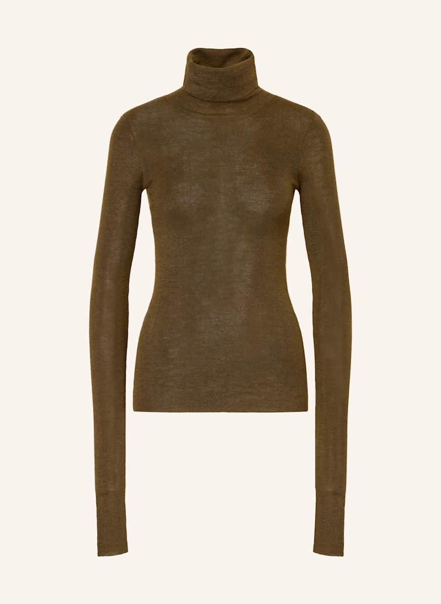 The Frankie Shop Turtleneck sweater UTICA in olive