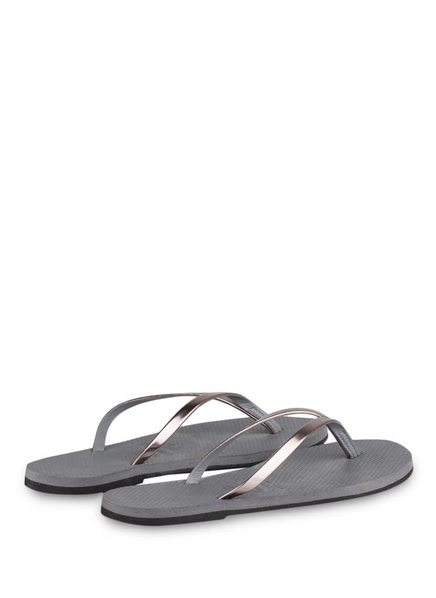 havaianas Flip flops YOU METALLIC in silver gray