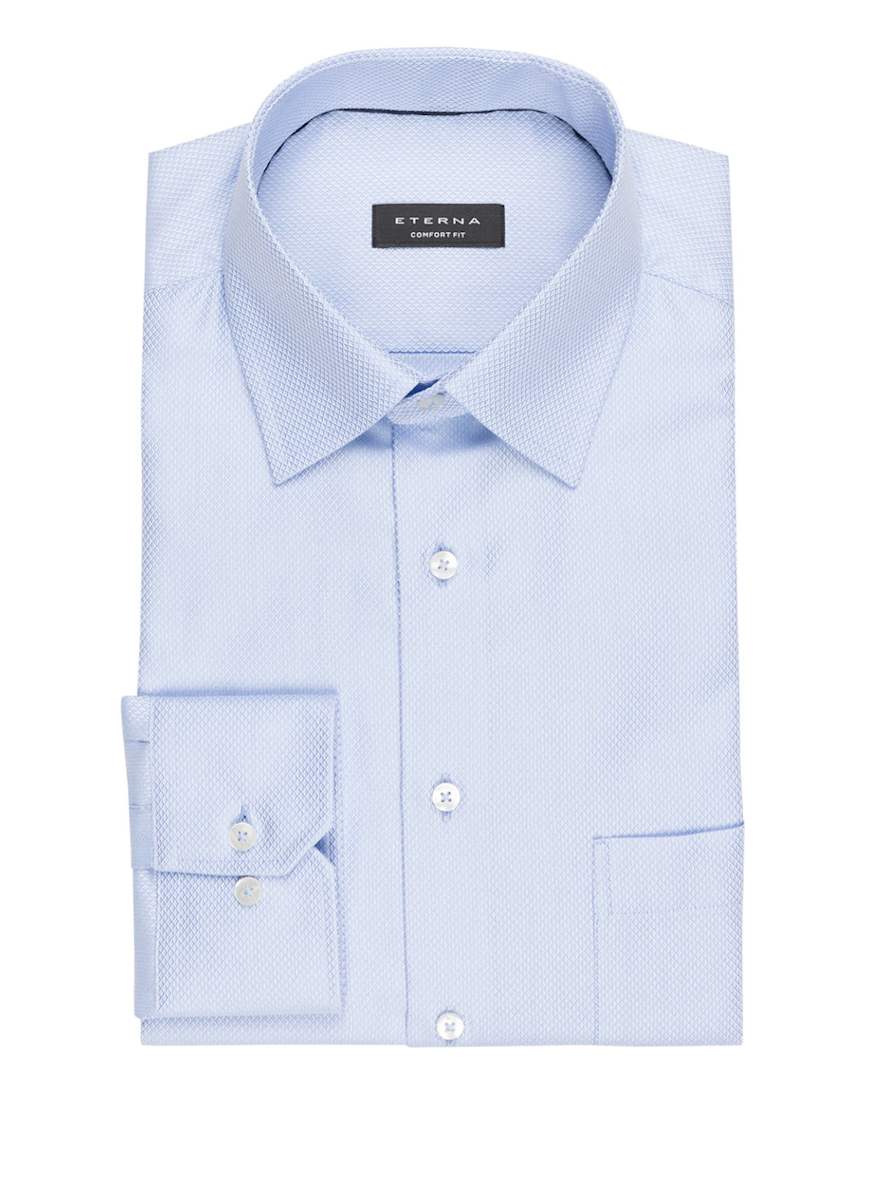 ETERNA Hemd Comfort Fit: HELLBLAU