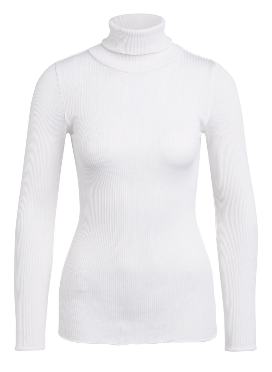 rosemunde Turtleneck shirt BABETTE made of silk, Color: WHITE (Image 1)