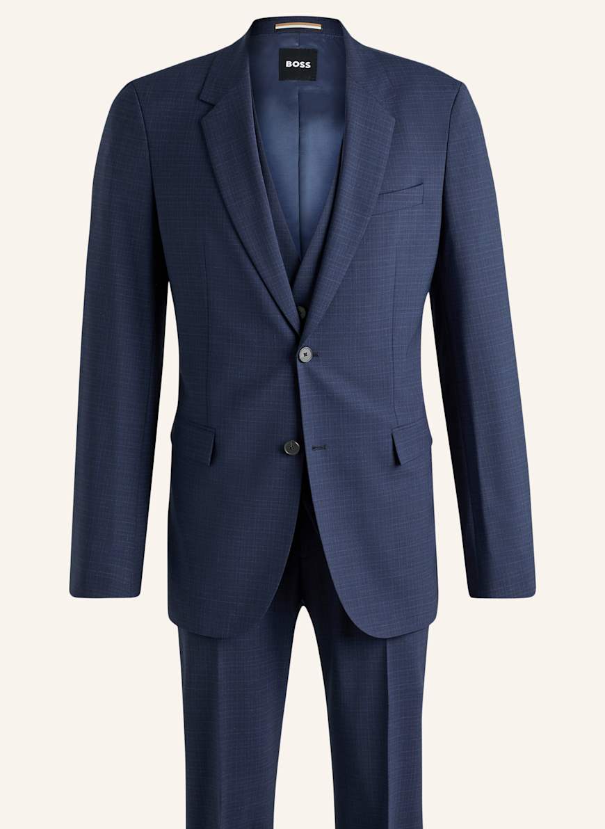 BOSS Business Anzug H-HOUSTON-3PCS-251 Slim Fit: DUNKELBLAU