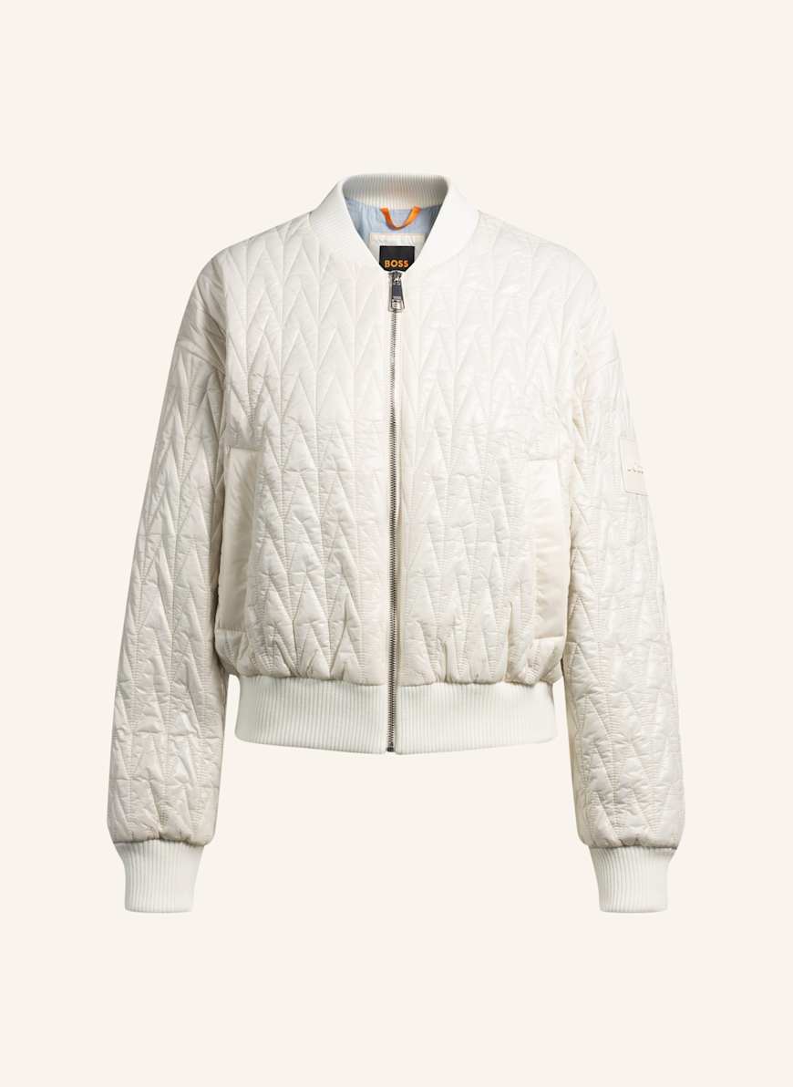 BOSS Casual Jacke C_PIKOMBA1 Regular Fit: WEISS