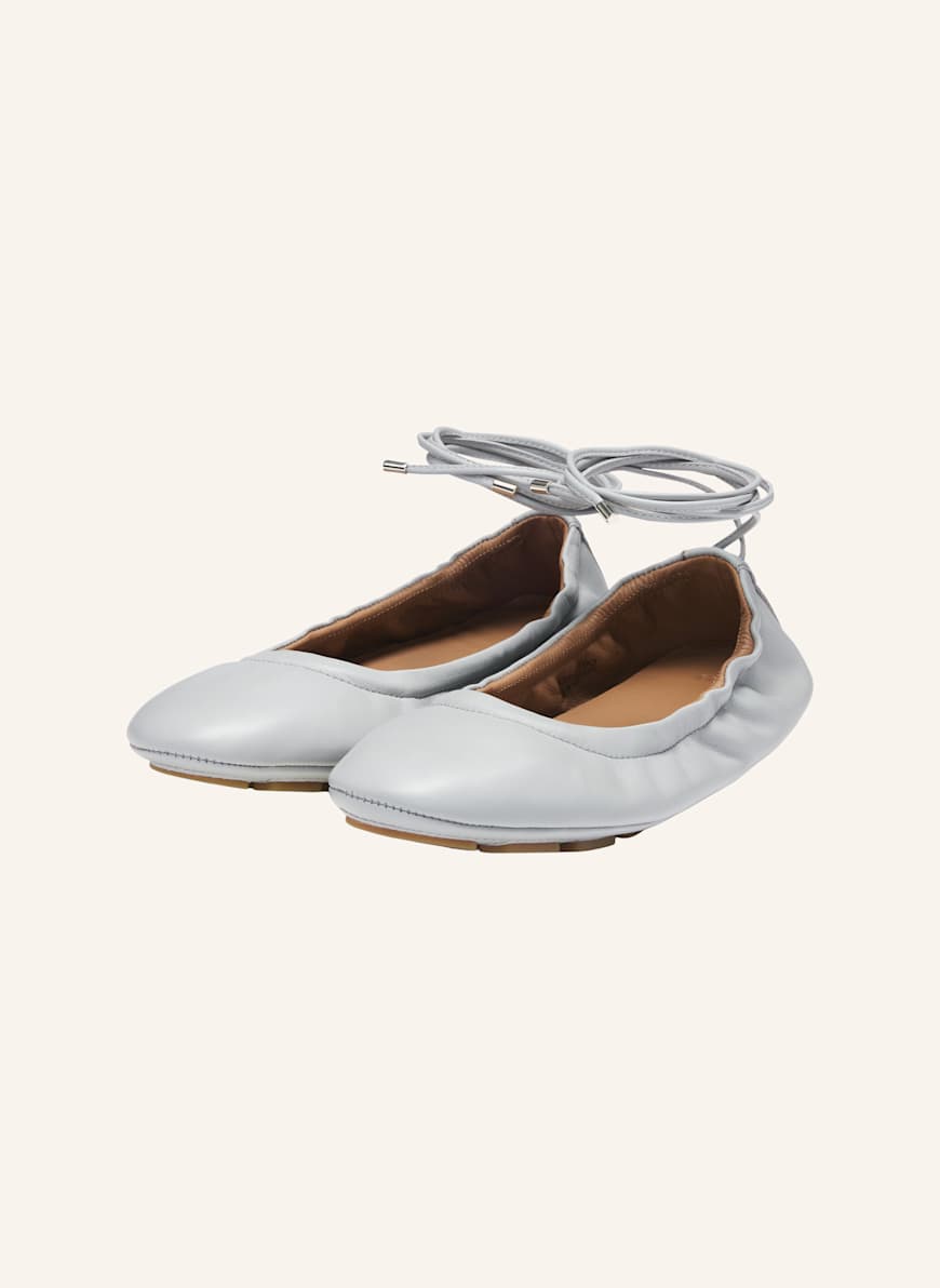 BOSS Flacher Schuh ROXANNE_BALLERINA_NA: HELLGRAU