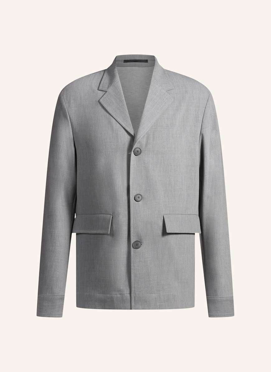BOSS Blazer P-CARPER-FLAPS-251 Relaxed Fit: GRAU
