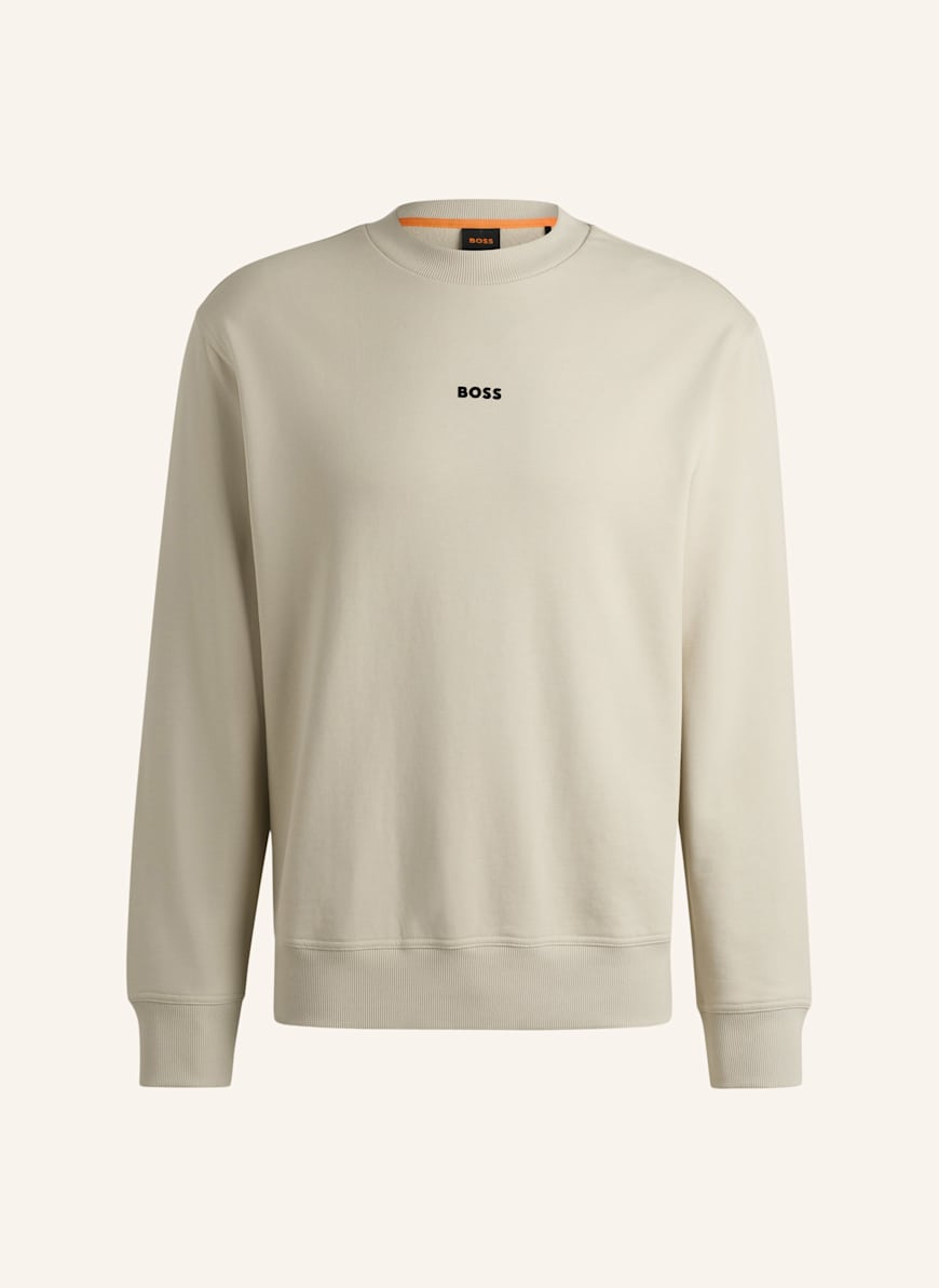 BOSS Sweatshirt WESMALLCREW: BEIGE