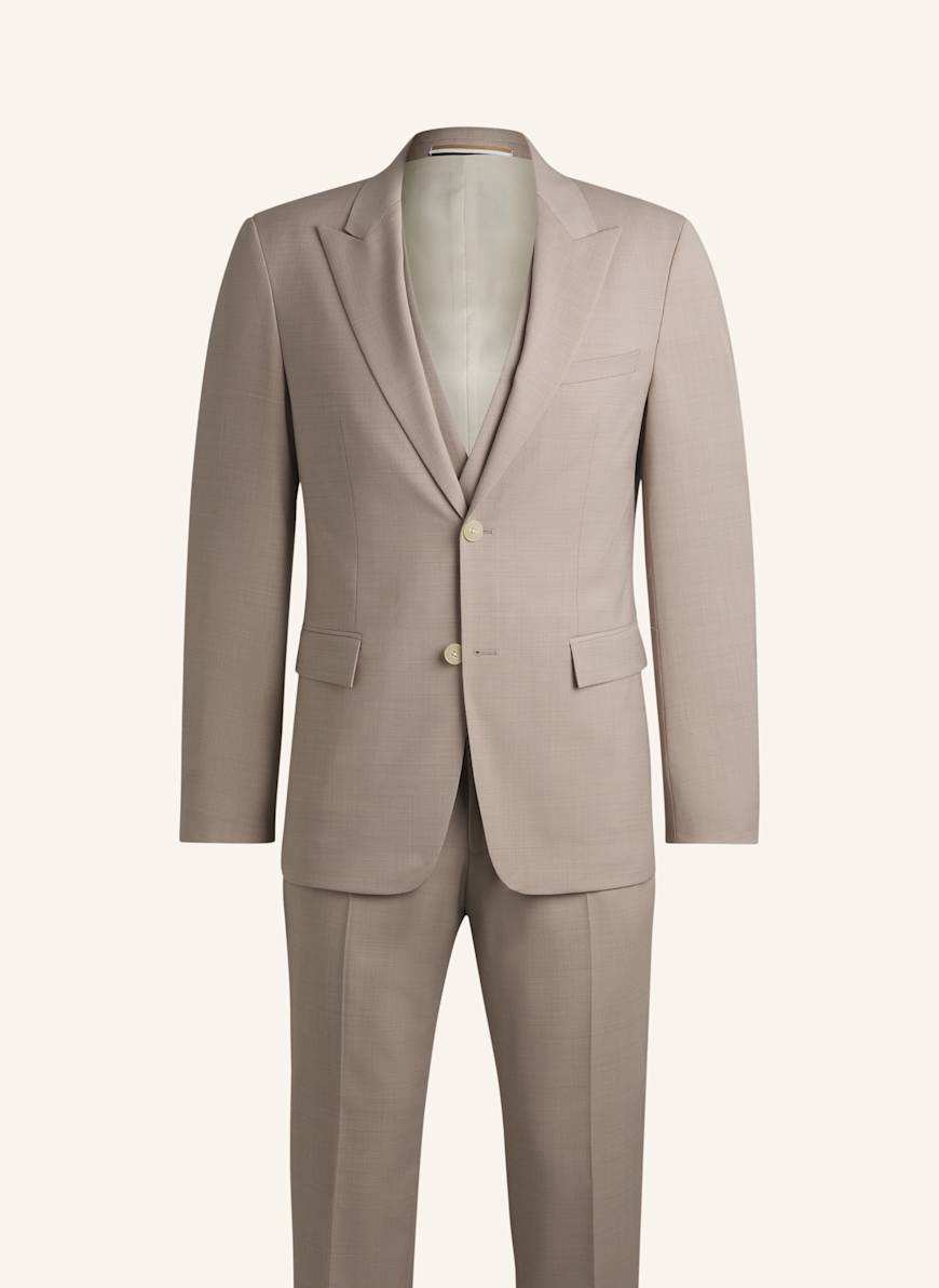 BOSS Business Anzug H-HOUSTON-3PCS-PK252 Slim Fit: BEIGE