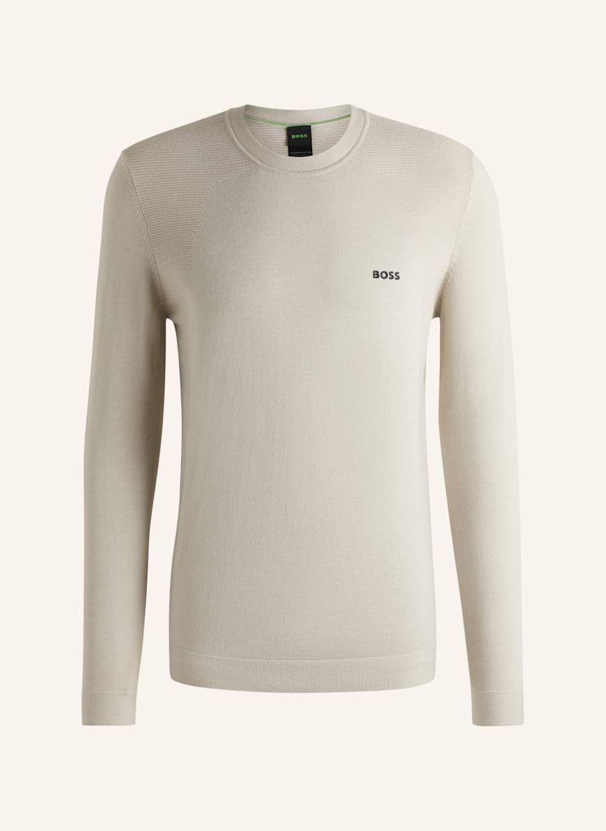 BOSS Pullover MOMENTUM_LITE_CN24 Regular Fit: BEIGE
