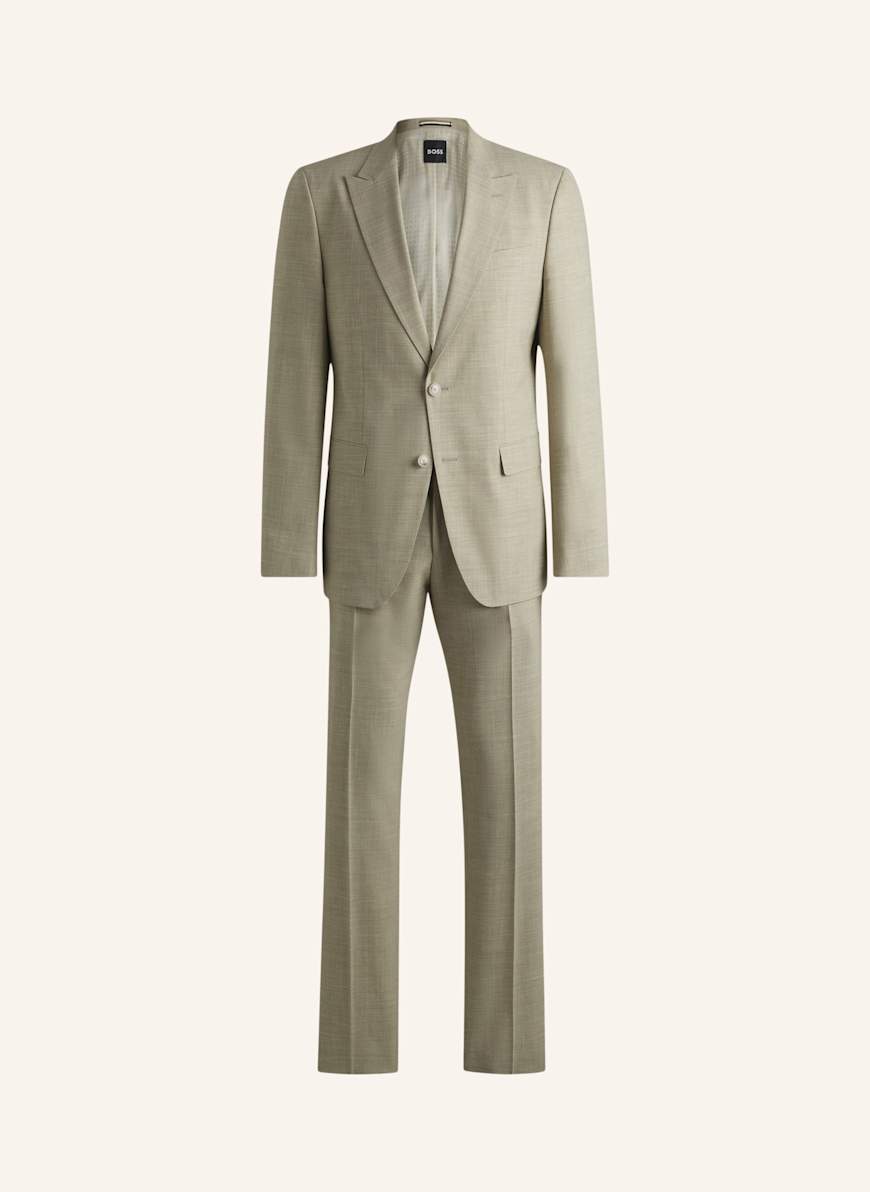 BOSS Business Anzug H-HUGE-2PCS-PEAK-242 Slim Fit: KHAKI