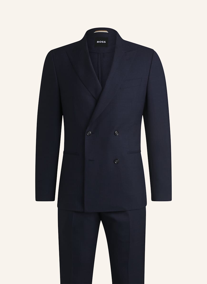 BOSS Business Anzug C-HUGE-2PCS-DB-252 Relaxed Fit: DUNKELBLAU