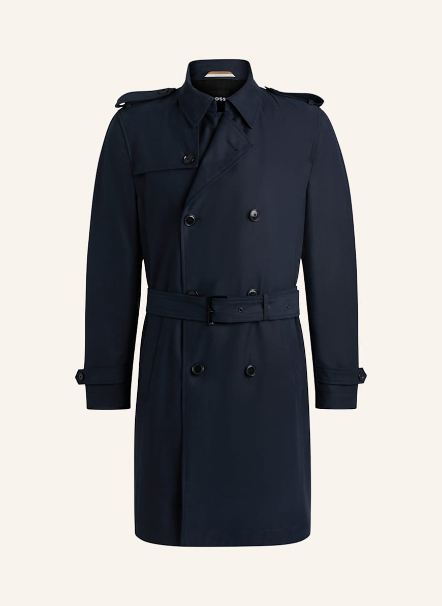 BOSS Trenchcoat H-HYDE-TRENCH-241 Slim Fit: DUNKELBLAU