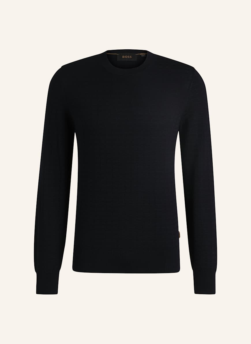 BOSS Pullover L-BANIEL Regular Fit: DUNKELBLAU