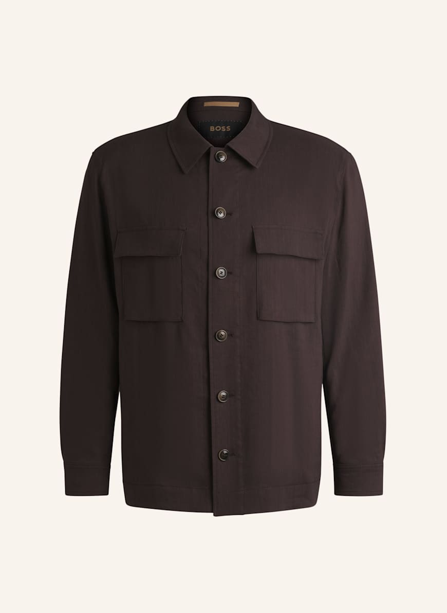BOSS Blazer L-CORVIN-2PP-251: DUNKELBRAUN