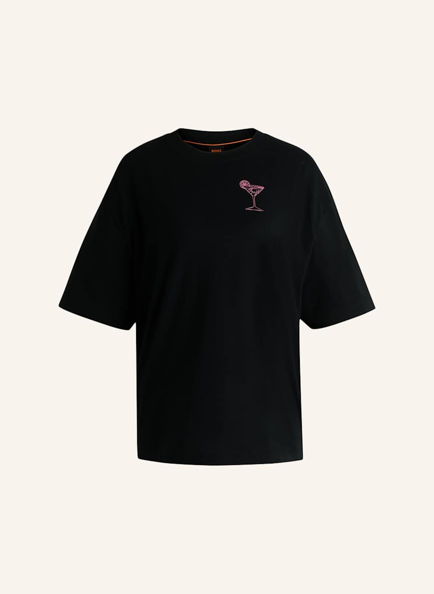 BOSS T-Shirt C_EBOYFRIEND_4 Relaxed Fit: SCHWARZ