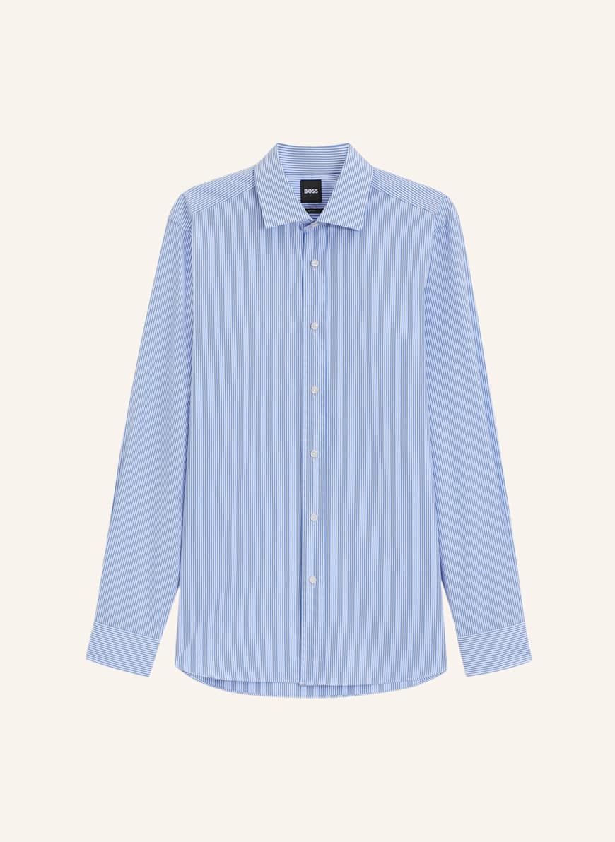 BOSS Business Hemd H-DAVID-SPREAD_DB Slim Fit: HELLBLAU