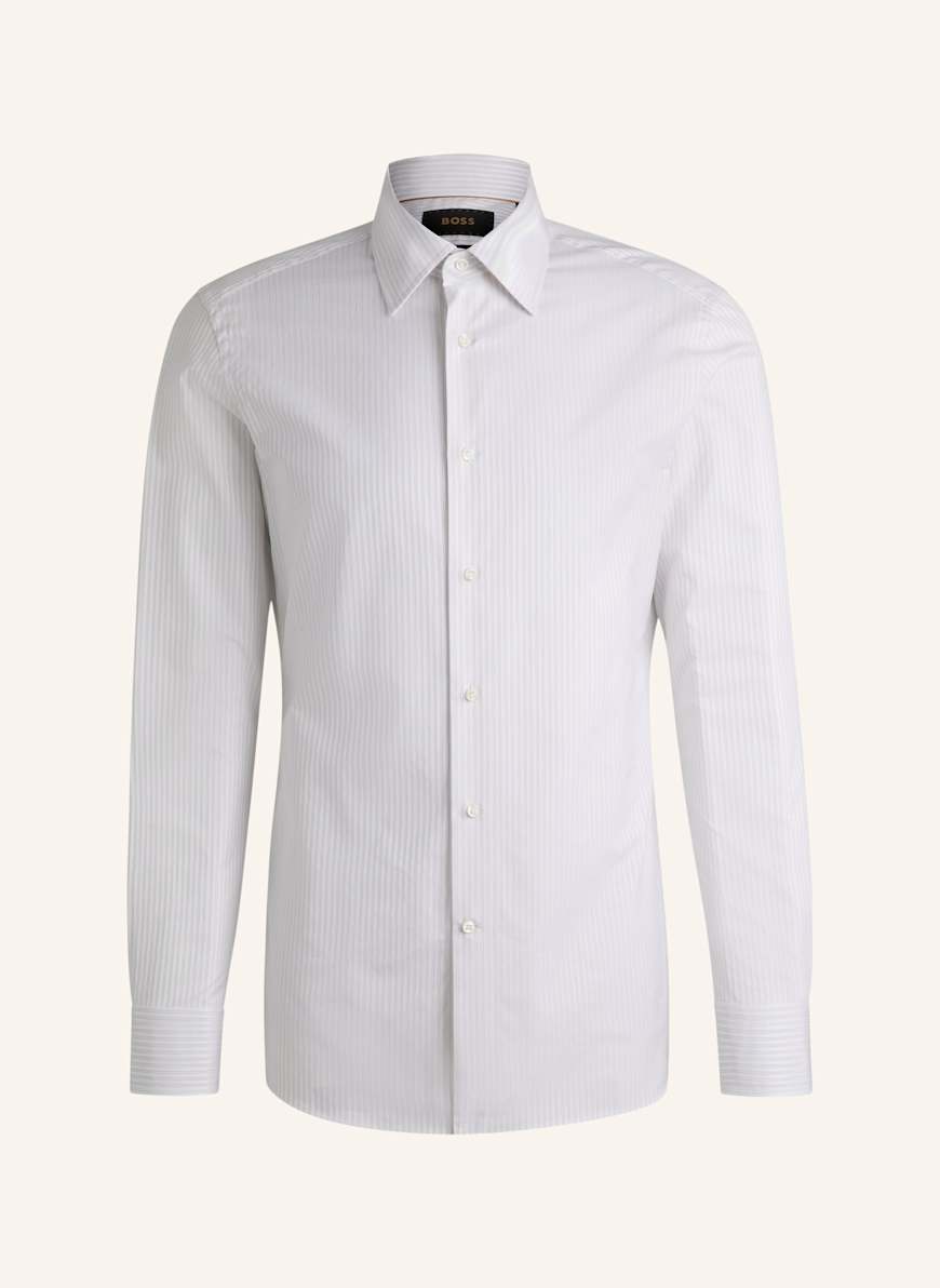 BOSS Business Hemd L-HAYS-KENT-C1-243 Slim Fit: GRAU