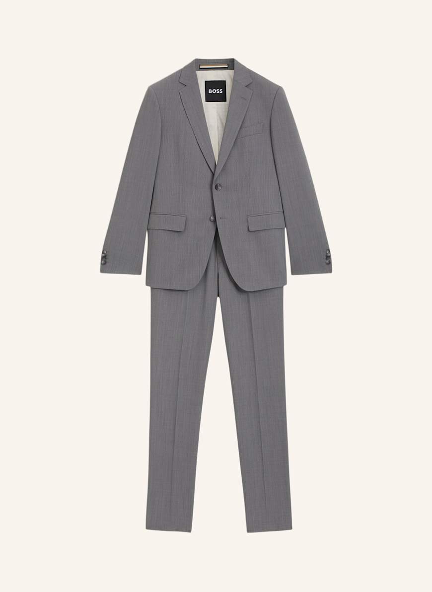BOSS Business Anzug H-HUGE-2PCS-253 Slim Fit: HELLGRAU
