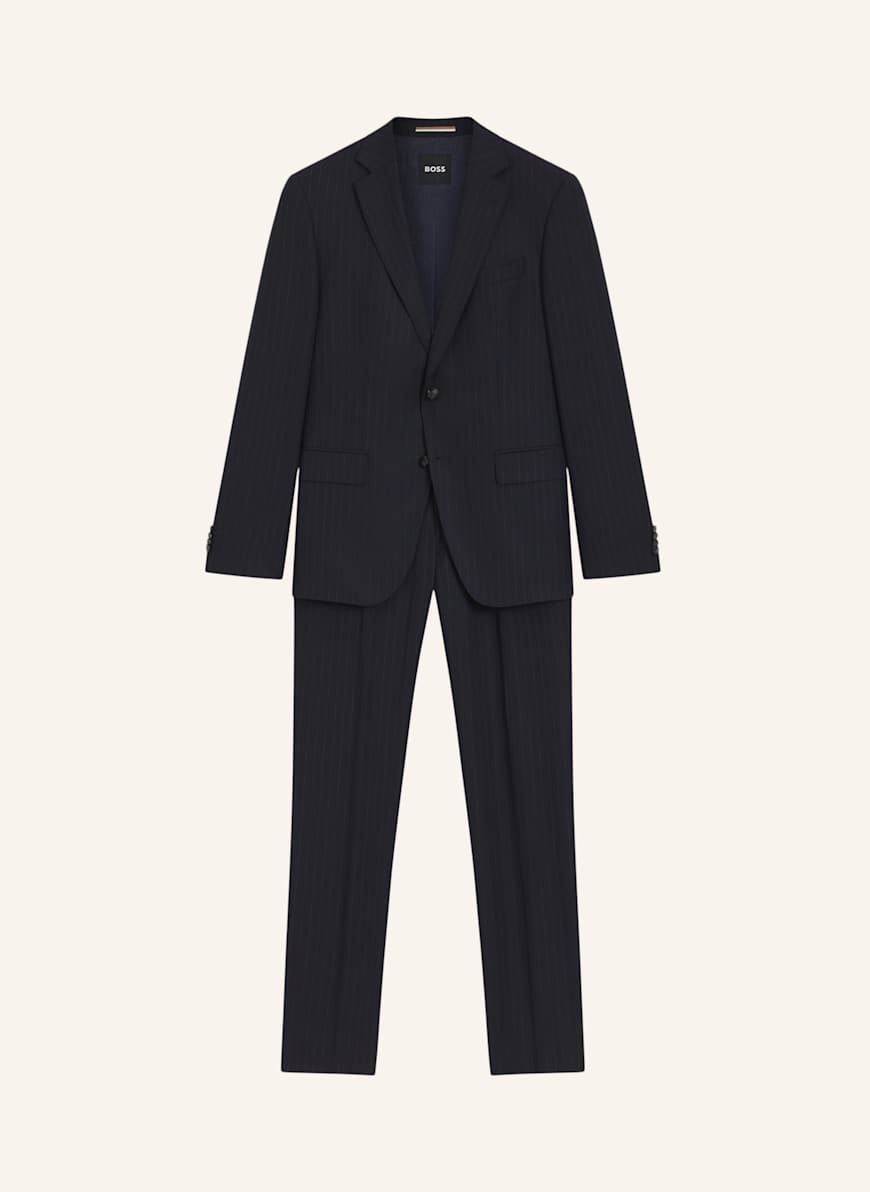BOSS Business Anzug H-HUGE-2PCS-253 Slim Fit: DUNKELBLAU