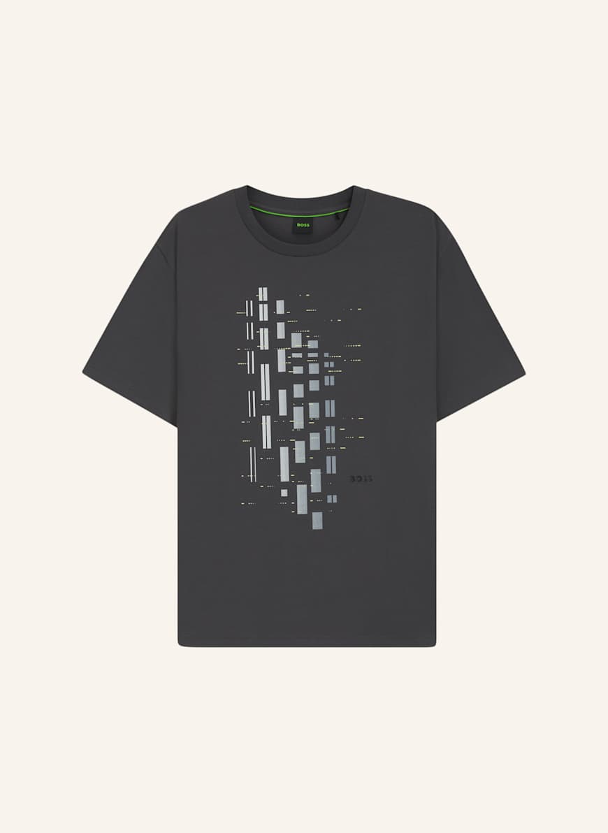 BOSS T-Shirt TEE GRX ZONE Regular Fit: DUNKELGRAU