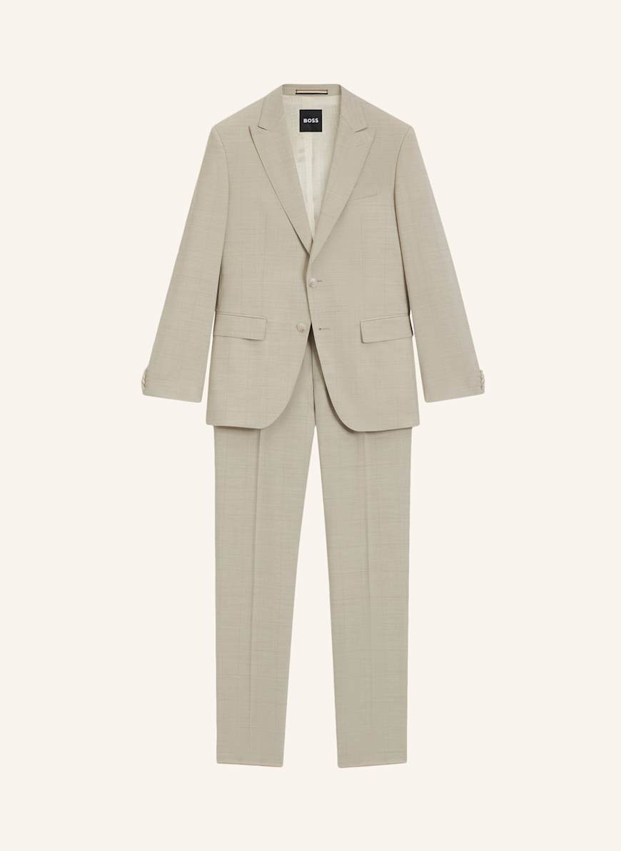 BOSS Business Anzug H-HUGE-2PCS-PEAK-253 Slim Fit: WEISS