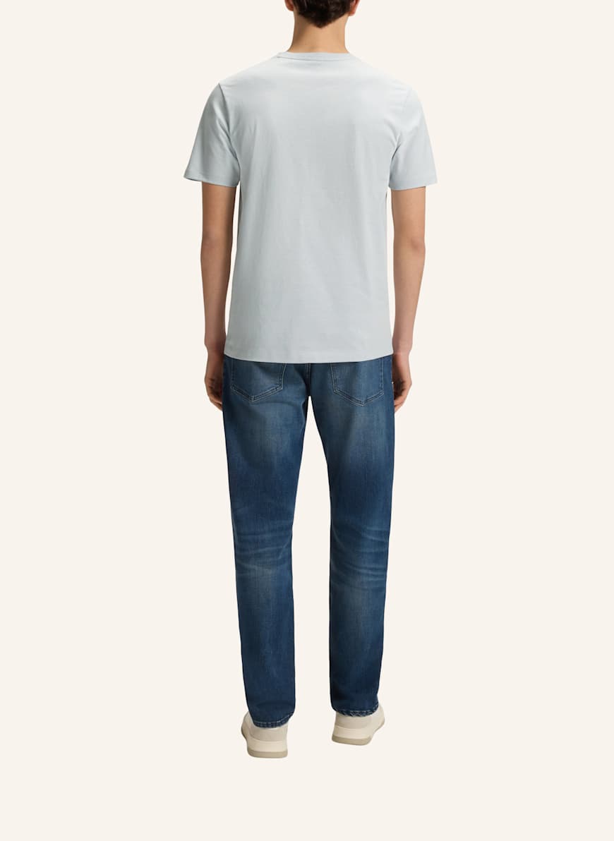 BOSS Herren-T-Shirt 10242631 02 – Aus Mittelschwerem Jersey, Mit Gewebtem Logo-Aufnäher, Standardlänge