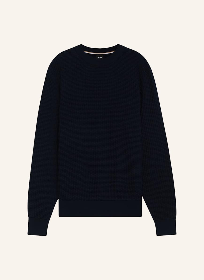 BOSS Pullover H-IMBERTO Regular Fit: DUNKELBLAU