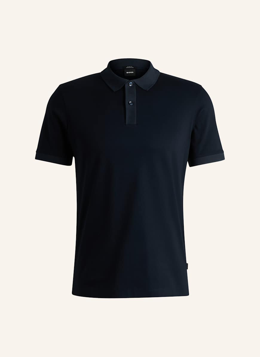 BOSS Poloshirt H-PHILLIPSON 199 Slim Fit: DUNKELBLAU