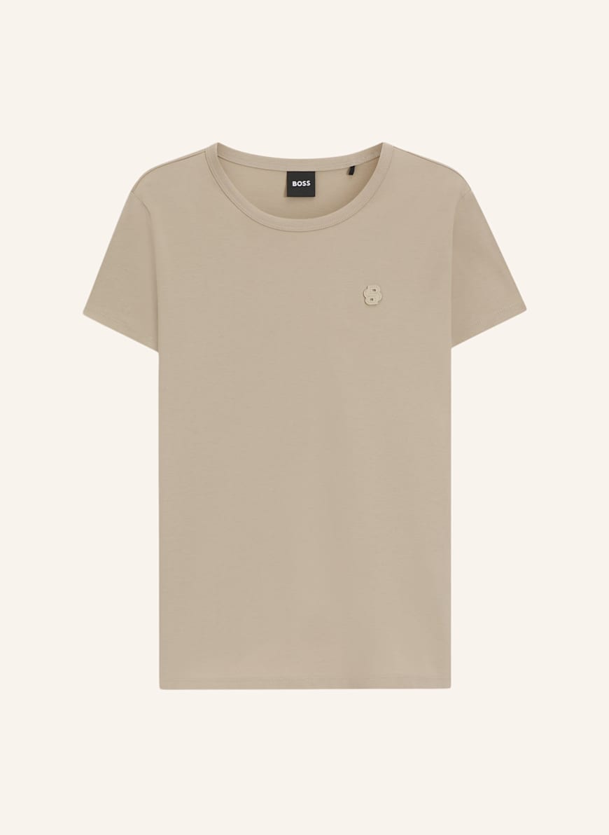BOSS T-Shirt EVENTSA8 Slim Fit: BEIGE