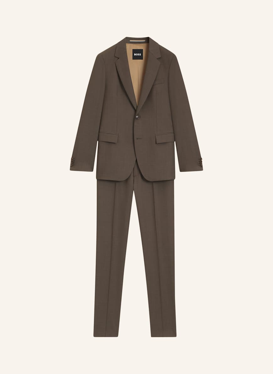 BOSS Business Anzug H-HOUSTON-2PCS-252 Slim Fit: BRAUN