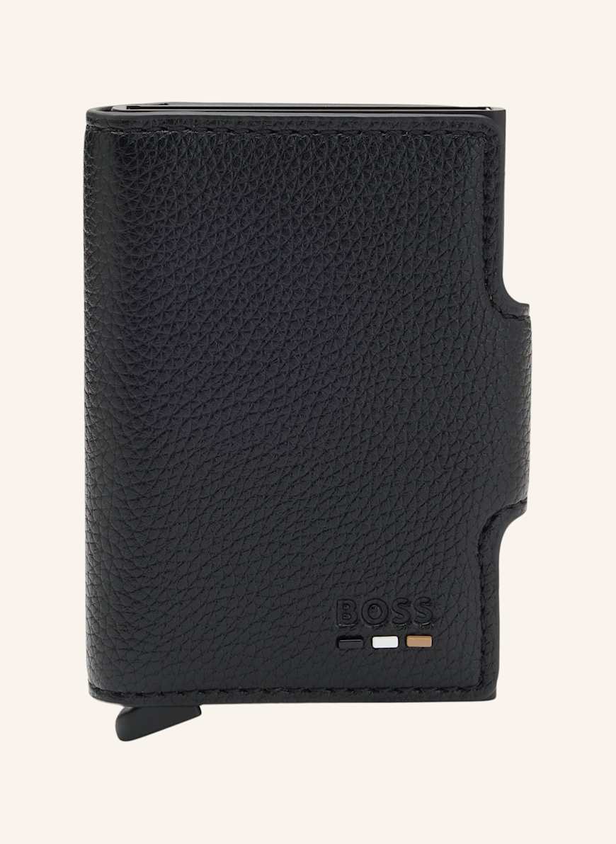 BOSS Kleine Leder-Geschenkset RAY_SECRID: SCHWARZ