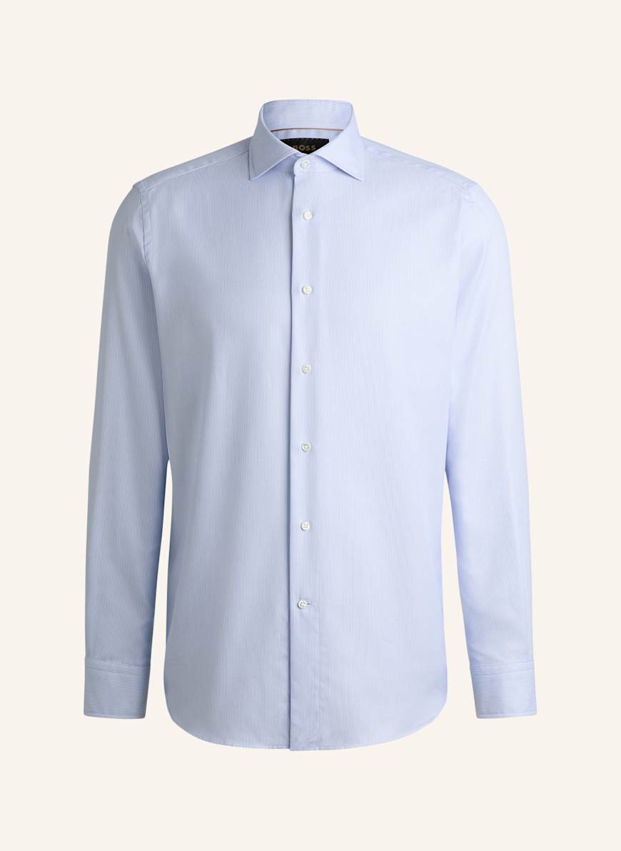BOSS Business Hemd L-JOSH-SPREAD-C1-243 Regular Fit: BLAU