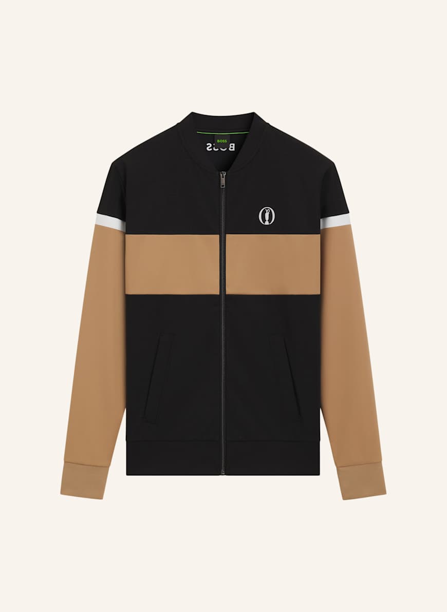 BOSS Sweatshirt SOFTSHEL THE OPEN25 Regular Fit: SCHWARZ