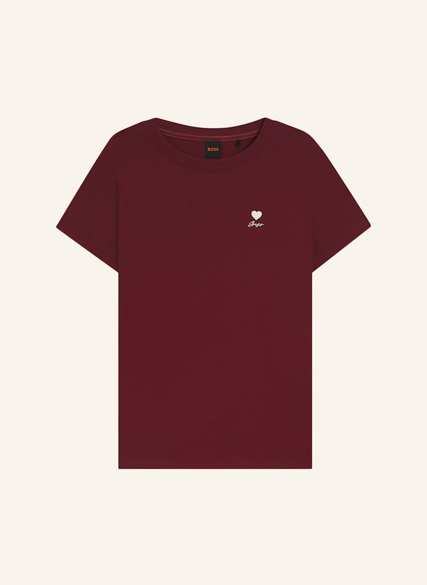 BOSS T-Shirt C_ESOGO_3 Regular Fit: DUNKELROT