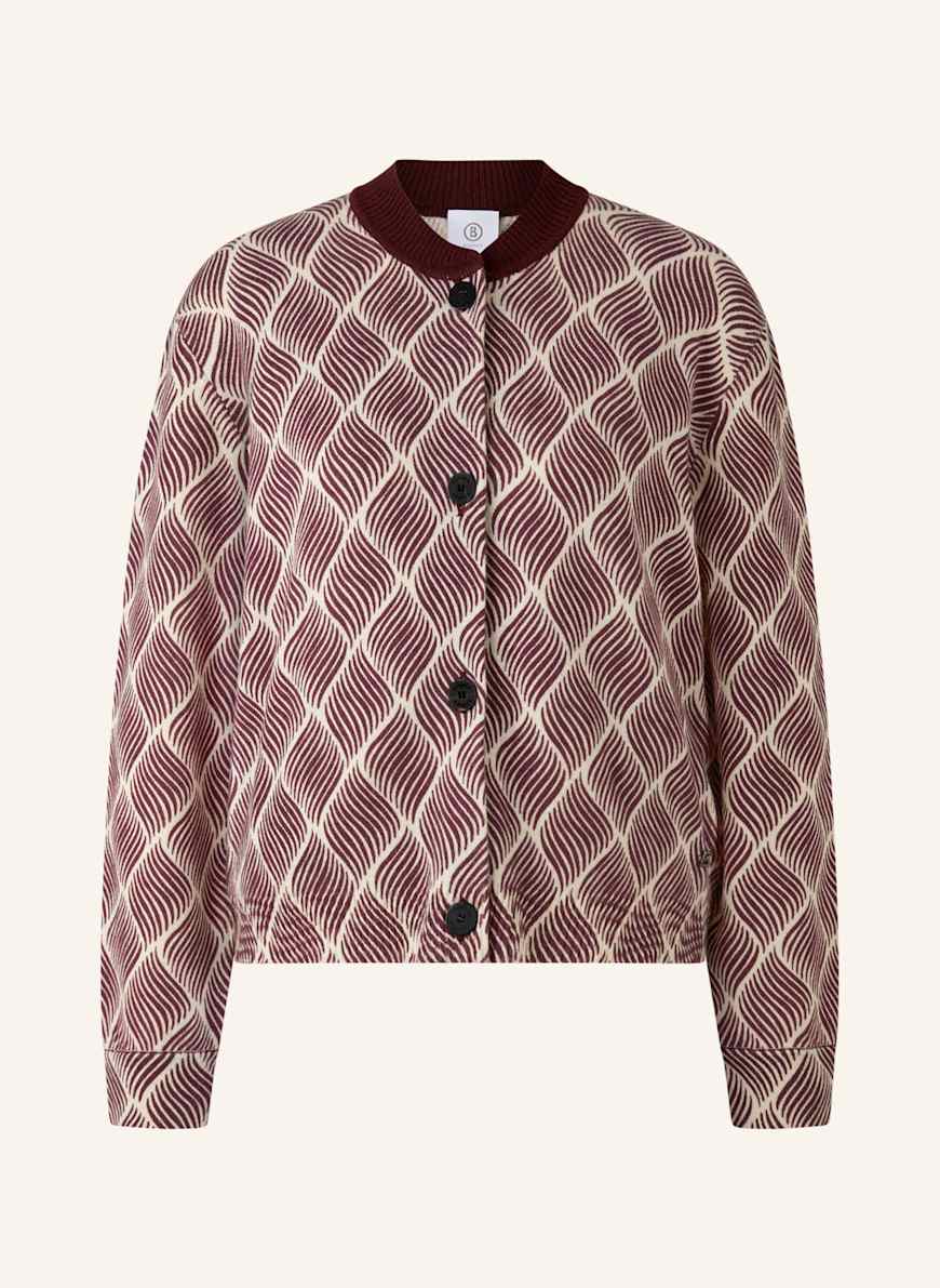 BOGNER Strickjacke: ROT/ CREME